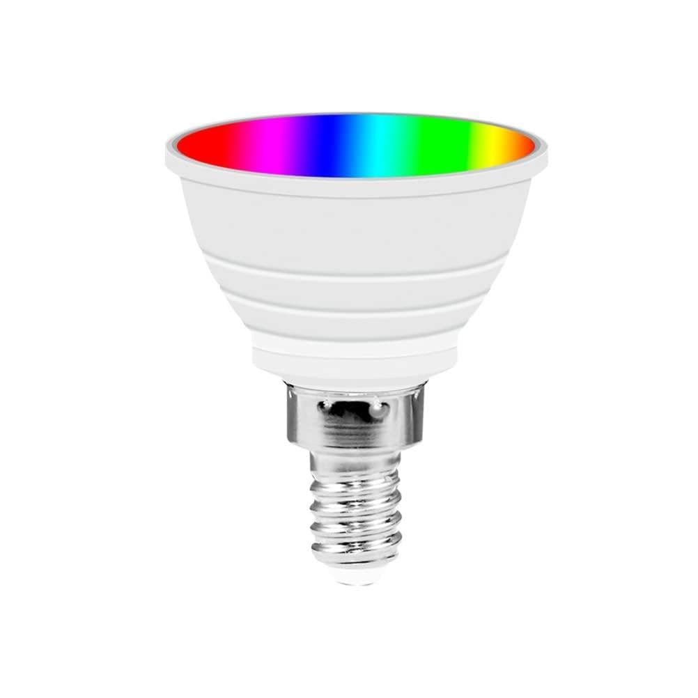 RASTKY E14 LED Light Bulbs RGB Smart Bulb 16 Color Changing Spotlight with Remote Control for Party Atmosphere