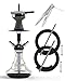 NOBLE HOOKAH 43cm Reise Shisha Set Klein Shisha Mini Shisha to go mit Hochwertigem Zubehör - mundgeblasene Flasche und Edelstahl-Downpipe 2 Schläuche und Griffe MI 4 günstig Kaufen-NOBLE HOOKAH 43cm Reise Shisha Set Klein Shisha Mini Shisha to go mit Hochwertigem Zubehör - mundgeblasene Flasche und Edelstahl-Downpipe 2 Schläuche und Griffe