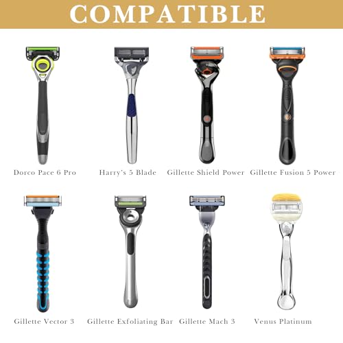 Estuche para Gillette Fusion 5 y Mach 3 rígido azul 2
