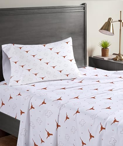 NCAA Texas Longhorns Small X Queen Sheet Set