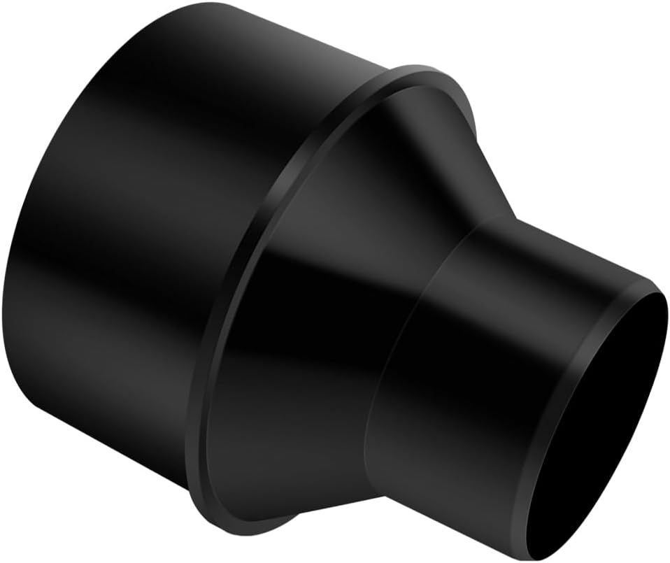 1pcs 4 Inch Hose to 2-1/2 Inch Hose Cone Reducer Dust Collection Fitting for Dust Collection Hose to Hose Connections, Dryer Vent Hose,4 Inch Port Machinery, Shop Vacuum Hose