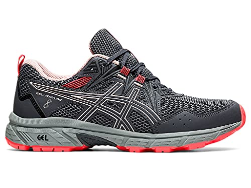 ASICS Women's Gel-Venture 8 Running Shoes, 7.5, Carrier Grey/Ginger Peach