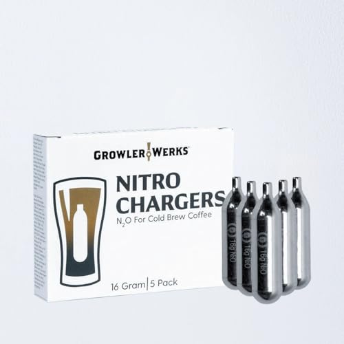 GrowlerWerks Stainless Steel Nitro Chargers (package of 5)
