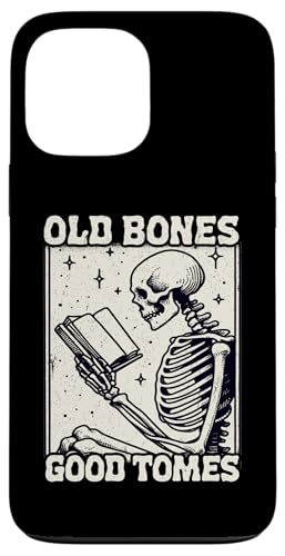 Old Bones Good Tomes Book Lover Bookworm �X�P���g���u�b�N �X�}�z�P�[�X iPhone 13 Pro Max �p