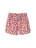 Schnelltrocknendes Material Vertbaudet Jungen Badeshorts HAI terrakotta 86