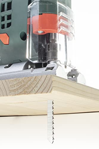 wolfcraft 2 HCS Jigsaw Blades, U-shank, wood, clean cut I 3541000, black - Image 2