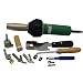 120V 1600W PVC Vinyl Flooring Hot Air Welding Tools Heat Gun Kit with Quarter Moon Trimming Skiving Knife, Vinyl Hand Groover, Speed Welding Nozzles and Triac S Plastic Welder Heating Elements
