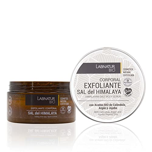 Labnatur Bio Scrub Corpo Sale dell'Himalaya - Con Oli di Calendula, Argan e Jojoba - Idrata, Ammorbidisce e Nutre - Naturale Certificato, Ecologico e Vegano - Prodotto in Spagna - 250 g