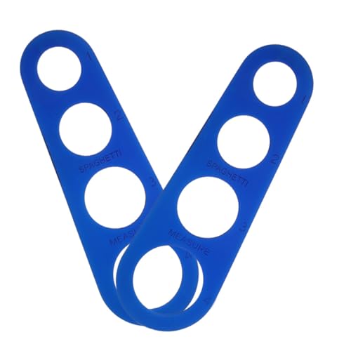 MAGICLULU 2 pièces Outil de Mesure Spaghetti Acier Inoxydable Doseur Portion Pâte Compact pour Cuisine Quotidienne