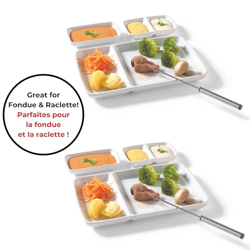 Starfrit Fondue and Appetizer Serving Dish Set, 6-Piece, Premium Porcelain, Stackable & Space-Saving, Perfect for Sushi, Raclette, Tapas, Oven & Dishwasher Safe by Starfrit - Image 6