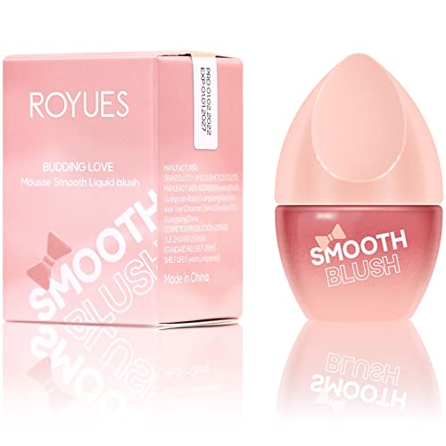 Soft Matte Liquid Blush Makeup Lightweight, Natural-Looking Cream Blush Cheek, Velvet Mousse Texture, Long Lasting Waterproof, Advanced Hazy Feeling Liquid Blush for Cheeks, Lips, Eyes