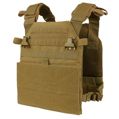 Cargador de placas Condor Vanquish chaleco tactico Coyote Brown portaplacas modular