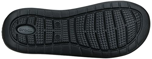 Sandália, Crocs, Literide Slide, Black/Slate Grey, 39, Criança Unissex