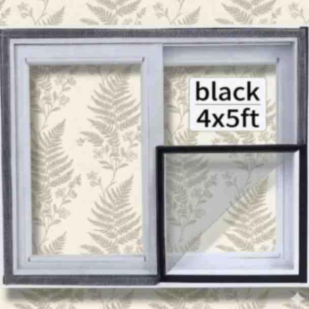 Magnetic Window Mosquito Net - Easy Install Removable Insect & Dust Screen (4x5 ft Black)-202589-picture-19