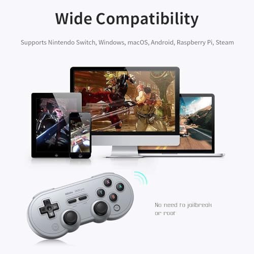 SN30 Pro Wireless Bluetooth Controller, Aggiornamento Del Joystick Ad Effetto Hall, Cavo USB-C Gamepad Compatibile con Switch, Windows, Mac OS, Android, Steam Deck - Controller - Immagine 5
