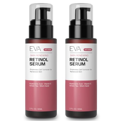 Eva Naturals Retinol Serum, Hyaluronic Acid & Fine Lines, 2 oz, 2...