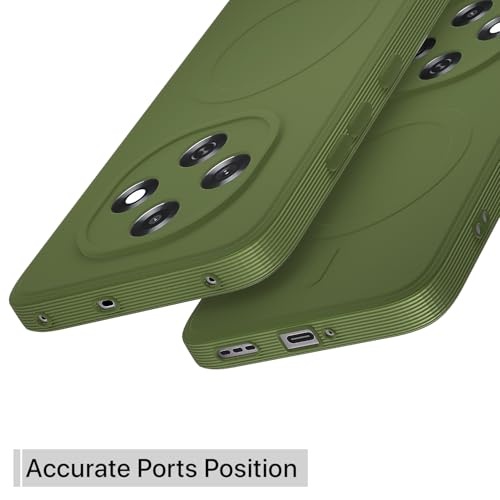 Image of Pikkme Back Cover for Oppo F31 Pro 5G Soft Matte Silicone Mag-Safe Design (Mag-Safe Not Support) Camera Protection | Slim Fit Bumper Cover (Light Green)