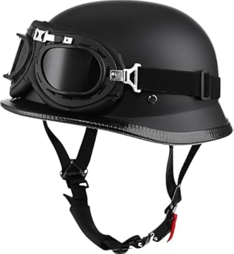 open face helmets with goggles