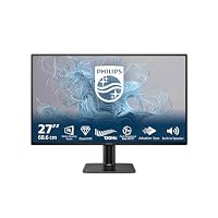 PHILIPS 27E2N2500 27 Zoll QHD Monitor, 120Hz, IPS, 1ms MPRT Adaptive Sync HDR10 (2560x1440,HDMI 1x 2.0,DP 1x 1.4) Schwarz/Rot – Ansicht 2