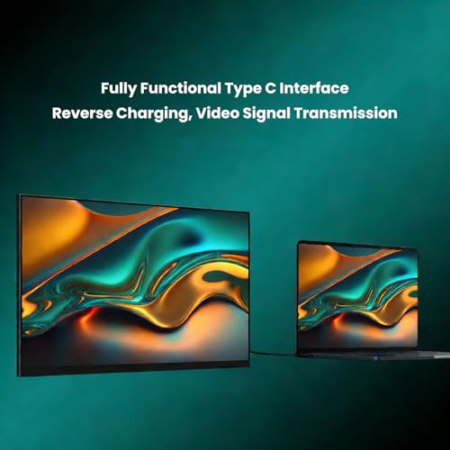 Image of ciciglow 15.6 Inch Laptop Screen Extender 1080P FHD Portable Monitor Type C and Mini HDMI Input with Support for PC, Tablet, Smart Phone,