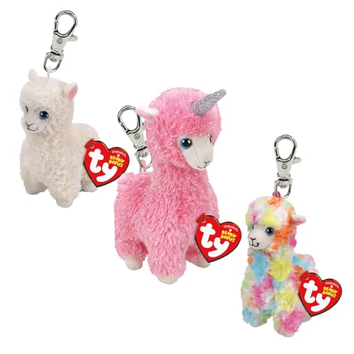 TY Lola, Lana & Lily Beanie Clips Multipack - Squishy Beanie Baby Weiche Plüschspielzeuge - Sammelbare Kuschelige Gefüllte Teddybären