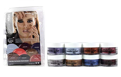 Cuccio Pro Powder Polish Nail Colour Dip System - Urban Nites 8 X 0.5 Oz, 8count (5629)