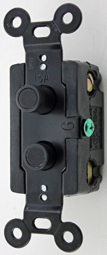Classic Accents Single Pole Black Button Antique Push Button Light Switch