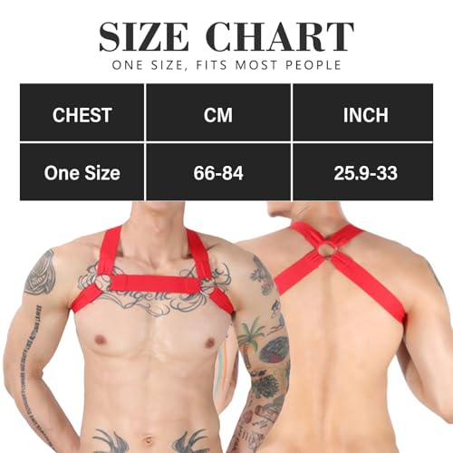 Image of Mens Harness Belt Nylon Elastic Body Shoulder Strap Sexy Halter Club Wear Cosplay Costume