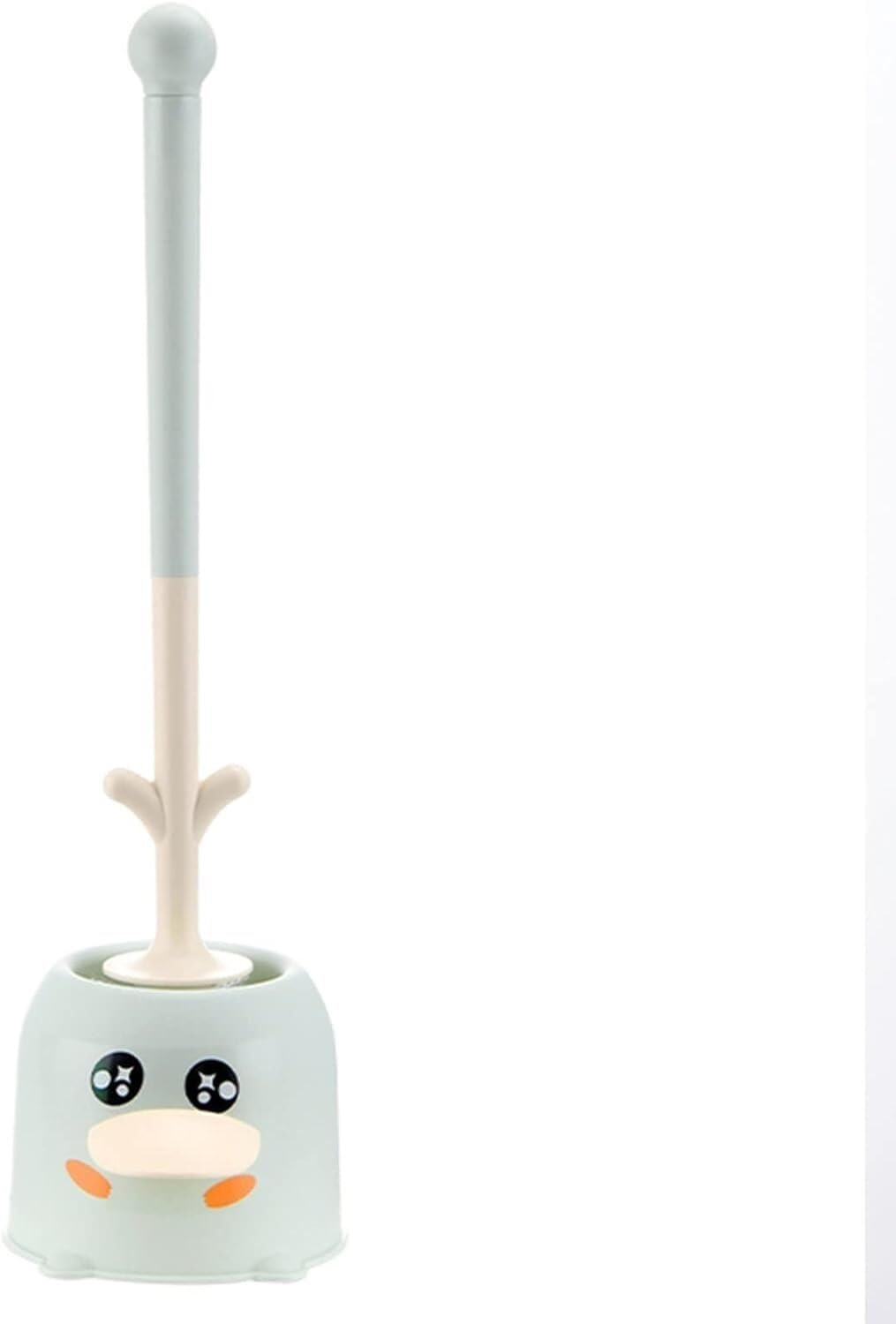 toilet brush, Toilet Bowl Brush with Base Long Handle Thickened Head Household Bathroom Cleaning(Green)