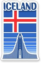 Squiddy Iceland Country Travel Vinyl Sticker | Travel Souvenir Decal for Car, Laptop, Notebook | 5 inch high
