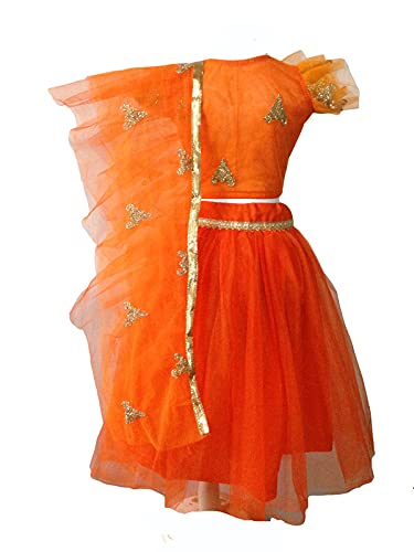 Image of Aglare designer Lehenga choli for kids,small girl,girls,organza Seagreen,Ppink