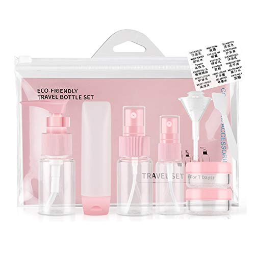 Travel Bottles Set Refillable Cosmetic Containers for