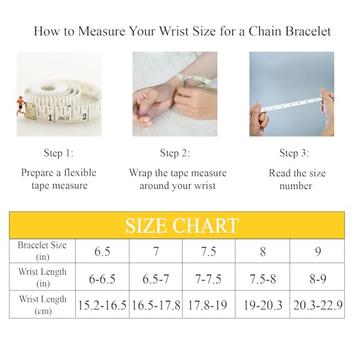 MELELIFE 14K Gold Bracelets for Women Non Tarnish Bracelet for Men Paperclip Gold Chain Bracelets 5 Sizes 6.5in-9in Excellent for Stacking and Present4