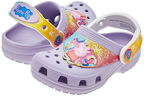 CROCS Cls Fl Iam Peppa Pig Cgt, Sandália Criança Unissex, Roxo (Lavender), 26