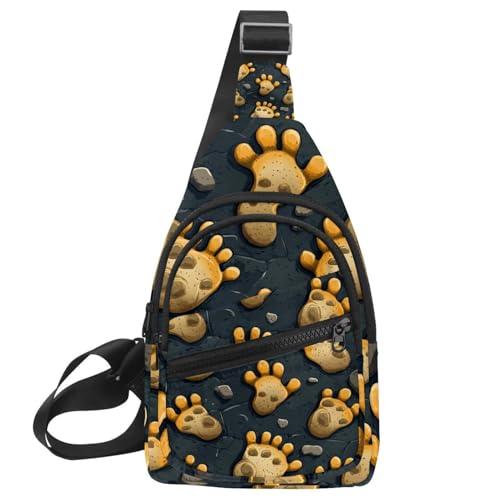 Sac à dos en bandoulière homme ultra léger, pochette poitrine plate cactus multicolore