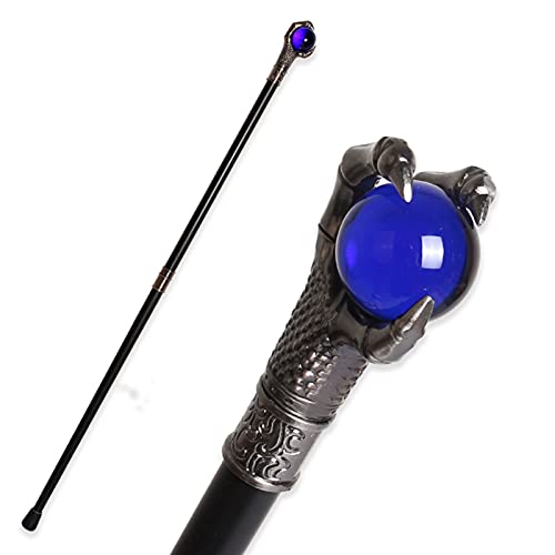 SIEYS 10 Kinds of Color Dragon Claws with Ball Luxury Walking Stick Sugar Cane Fashion Party Walks Sugar Cane Woman Elegant Wine cope ( Color : Royal Blue )