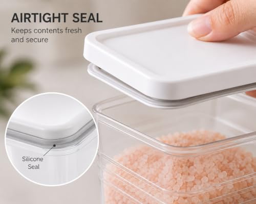 Image of Krevo Multipurpose Storage Containers, 800ml Airtight, BPA Free - Pack of 4