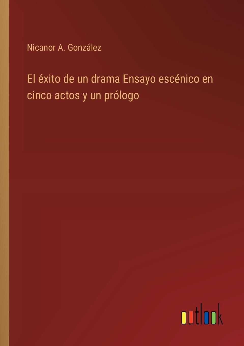 El éxito de un drama Ensayo escénico en cinco actos y un prólogo