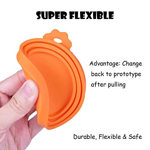 ISKM Dosendeckel 2er-Set Futterdosen Deckel Tierfutter Lebensmittelechtes Silikon Katzenfutter Dosen Deckel BPA Frei & FDA-Zulassung 3 in1 Passform Katzen & Hunde (Cyan) - Image 5