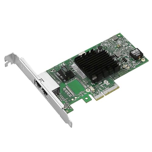 Tarjeta de red industrial Ethernet de doble puerto Gigabit PCIe 2.0 x4 con controlador I350 miniatura 1