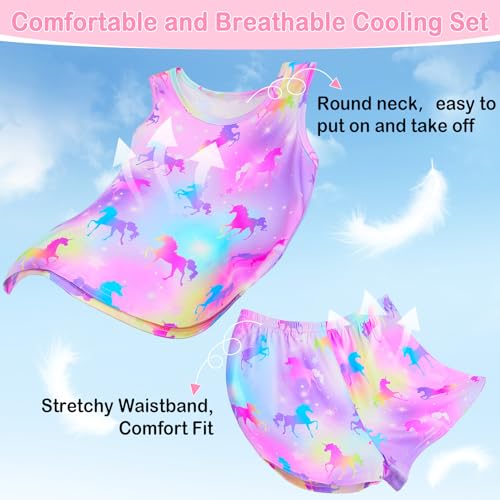 Girls Pajamas for kids Sleepwear Girl Tank Tops Pjs Shorts Set 2Pcs for Teen Girls Summer Casual Clothes4