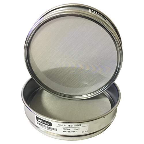 KimLab Economy Test Sieve #170 / 90μm Mesh Size,304 Stainless Steel Wire Cloth, 8
