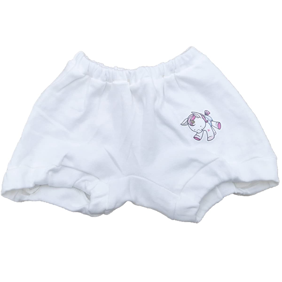 Baby Bucket Soft Cotton Baby Girl's & Boy's Panties Set of 6 (6 Months-12 Months, Bloomer -White Colour-15WH1) 1