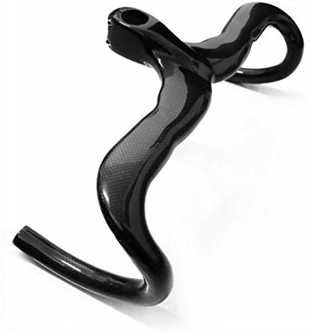 3K Full Carbon Fiber Road Bicycle Racing Drop Integrated Bar Stem Integrated Handlebar Glossy