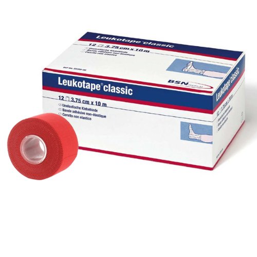 BSN medical Leukotape classic, Tapeverband 3,75cm x 10m, 5 Rollen rot