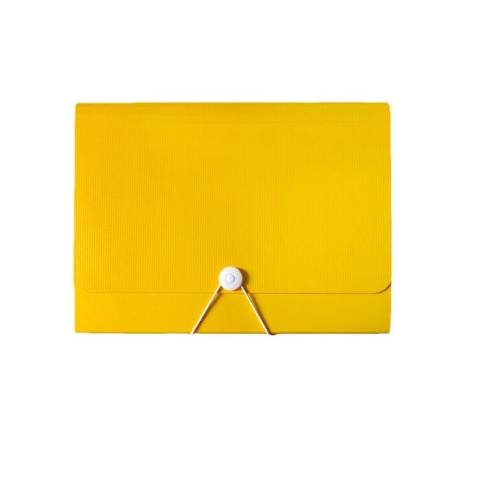 CFY652 Folder Important Document Folder Accordion File Organizer Expanding File Folder Accordion Folder Letter Size Paper Organizer Folder Filing Folder(Yellow)