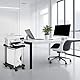 Niciksty Computer Tower Ständer 2 Schicht, PC Ständer Computer Ständer mit Rollen, Mobiler PC-Gehäuseständer, ATX-Gehäuse CPU Halter PC Ständer, Weiß