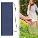 Aymzbd Badminton Racquet Cover Bag,Carrying Carrier Gift Organizer,Tennis Racket Storage Pouch for Player Beginners Outdoor Sports, Dark Blue 78x23cm