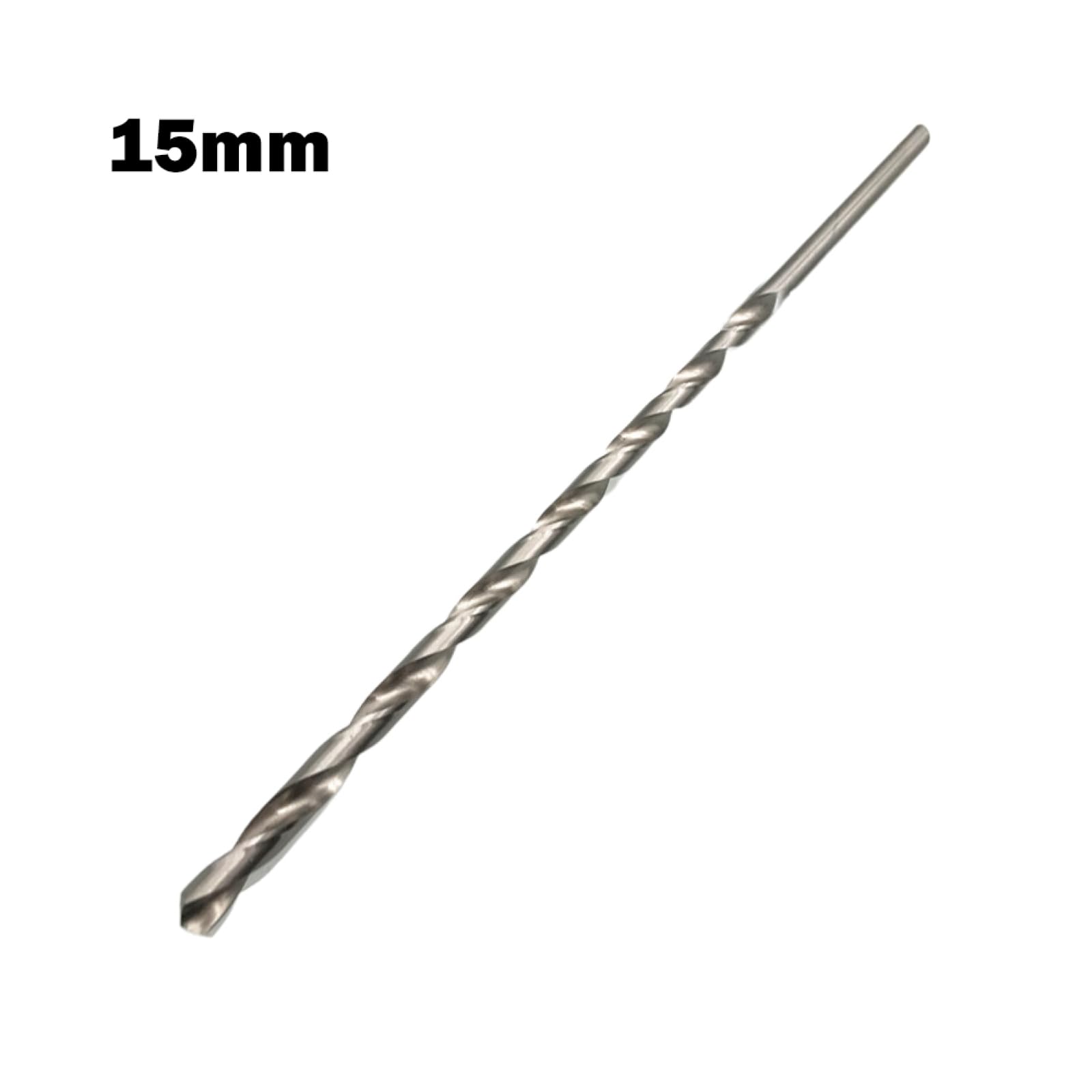 Punte Da Trapano HSS Extra Lunghe Da 300 Mm Per Metallo Morbido Legno Plastica Foratura Strumenti Per La Lavorazione Del Legno Herramientas Furadeira Ferramentas,15 Mm