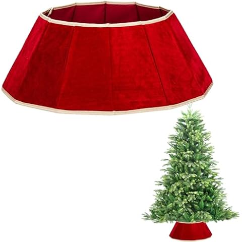 26.8-inch Velvet Christmas Tree Collar Cover